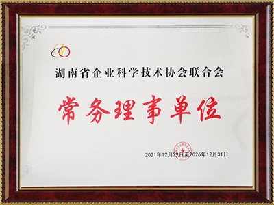 湖南省企业科学手艺协会联合会常务理事单位